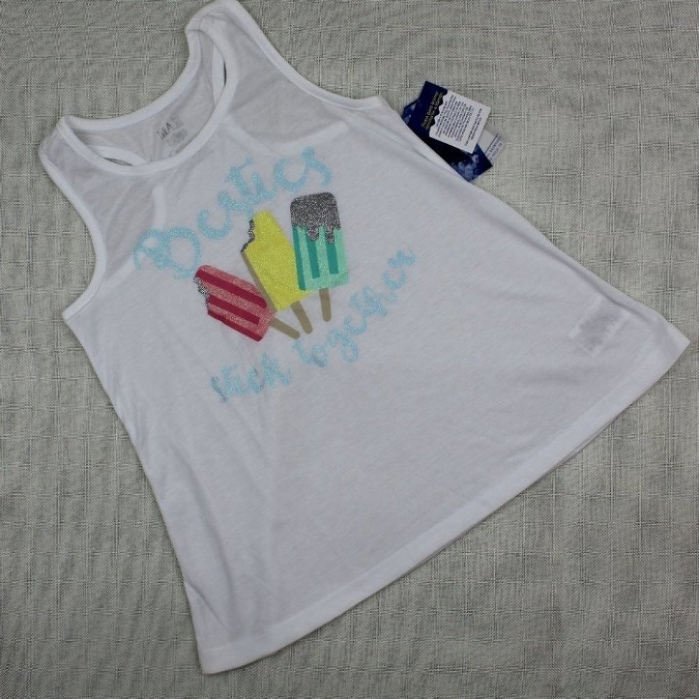 Max & Olivia Graphic-Print Pajama Tank, Girls L